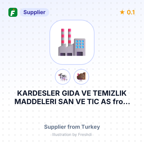 KARDESLER GIDA VE TEMIZLIK MADDELERI SAN VE TIC AS – summary card, no photo uploaded yet