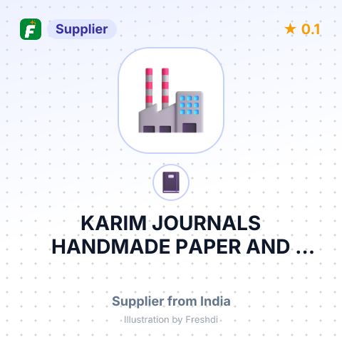 KARIM JOURNALS HANDMADE PAPER AND DIARIE – summary card, no photo uploaded yet