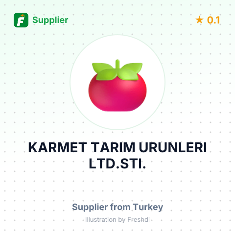KARMET TARIM URUNLERI LTD.STI. – summary card, no photo uploaded yet