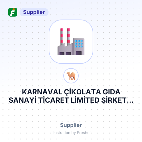 KARNAVAL ÇİKOLATA GIDA SANAYİ TİCARET LİMİTED ŞİRKETİ – summary card, no photo uploaded yet