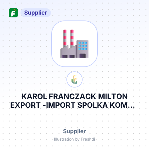 KAROL FRANCZACK MILTON EXPORT -IMPORT SPOLKA KOMAN – summary card, no photo uploaded yet