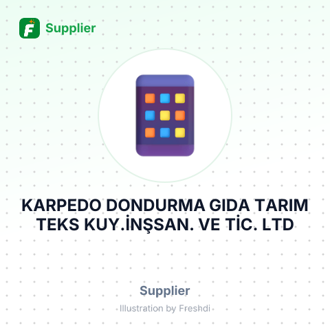KARPEDO DONDURMA GIDA TARIM TEKS KUY.İNŞSAN. VE TİC. LTD – summary card, no photo uploaded yet