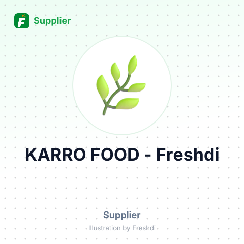 KARRO FOOD – summary card, no photo uploaded yet