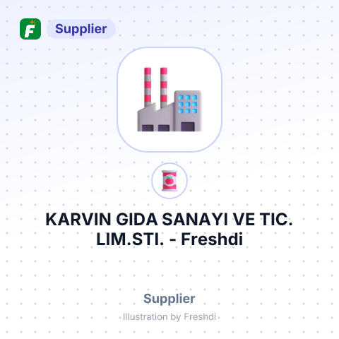KARVIN GIDA SANAYI VE TIC. LIM.STI. – summary card, no photo uploaded yet