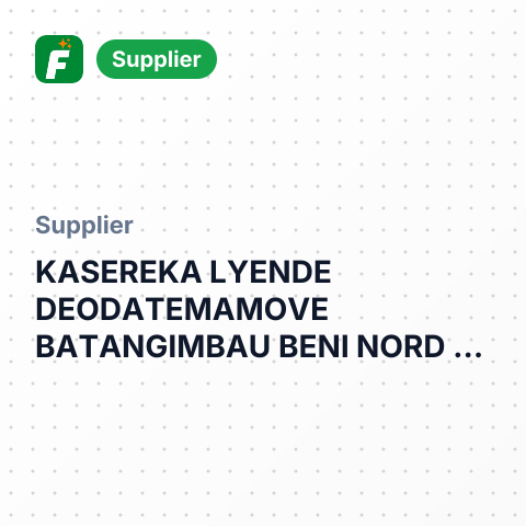 KASEREKA LYENDE DEODATEMAMOVE BATANGIMBAU BENI NORD KIVUMINI ALIMENTATIONAL KLD – summary card, no photo uploaded yet