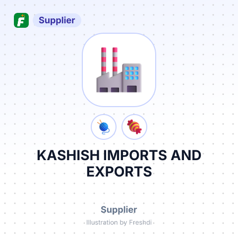 KASHISH IMPORTS AND EXPORTS – summary card, no photo uploaded yet