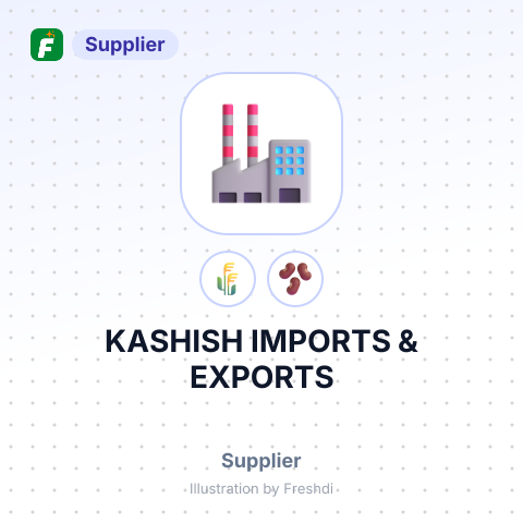 KASHISH IMPORTS & EXPORTS – summary card, no photo uploaded yet