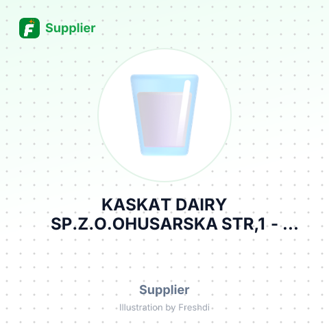 KASKAT DAIRY SP.Z.O.OHUSARSKA STR,1 – summary card, no photo uploaded yet