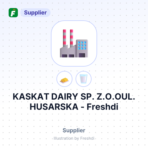 KASKAT DAIRY SP. Z.O.OUL. HUSARSKA – summary card, no photo uploaded yet