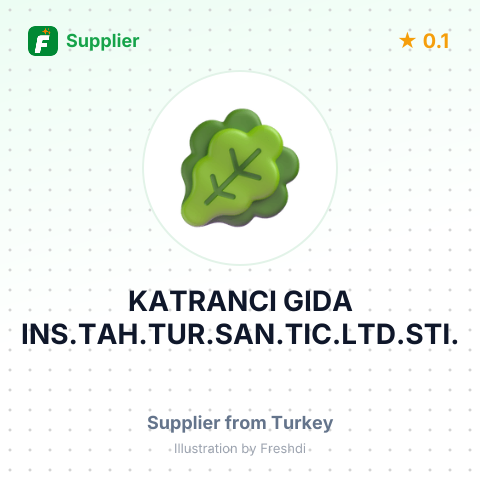 KATRANCI GIDA INS.TAH.TUR.SAN.TIC.LTD.STI. – summary card, no photo uploaded yet