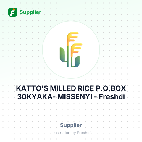 KATTO'S MILLED RICE P.O.BOX 30KYAKA- MISSENYI – summary card, no photo uploaded yet