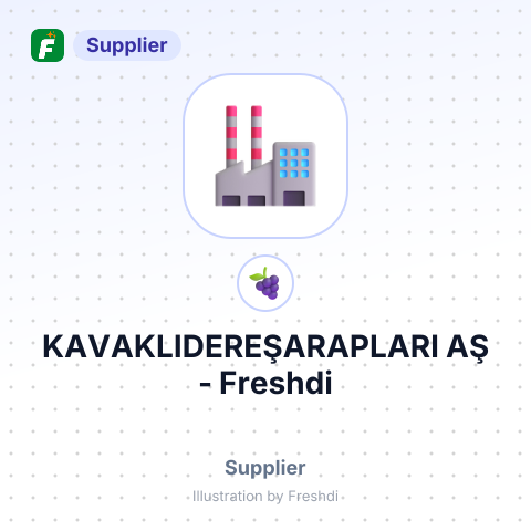 KAVAKLIDEREŞARAPLARI AŞ – summary card, no photo uploaded yet