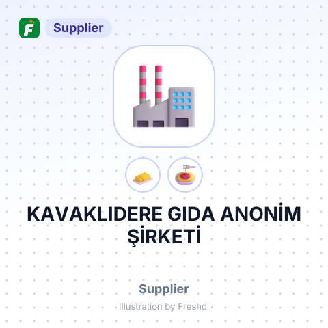 KAVAKLIDERE GIDA ANONİM ŞİRKETİ – summary card, no photo uploaded yet