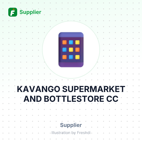 KAVANGO SUPERMARKET AND BOTTLESTORE CC – summary card, no photo uploaded yet