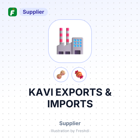 KAVI EXPORTS & IMPORTS – summary card, no photo uploaded yet