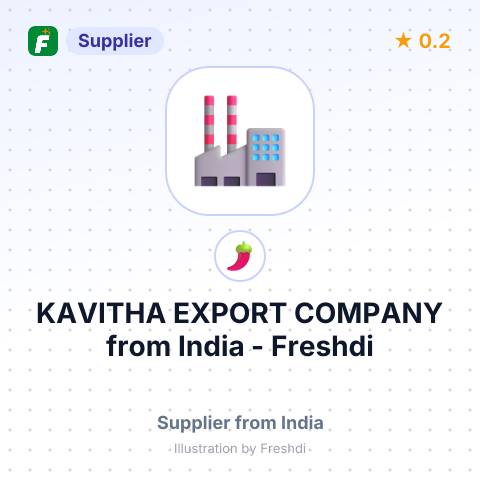 KAVITHA EXPORT COMPANY – summary card, no photo uploaded yet