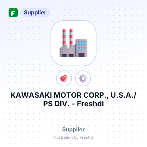 KAWASAKI MOTOR CORP., U.S.A./PS DIV. – summary card, no photo uploaded yet