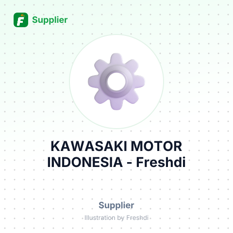 KAWASAKI MOTOR INDONESIA – summary card, no photo uploaded yet