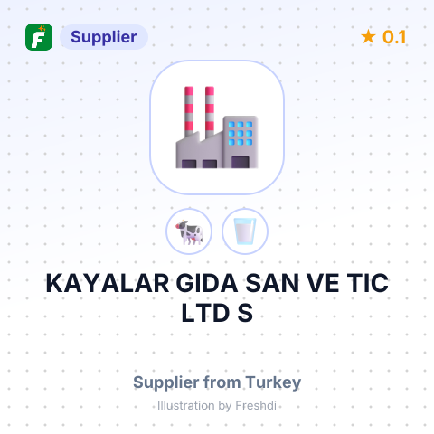 KAYALAR GIDA SAN VE TIC LTD S – summary card, no photo uploaded yet