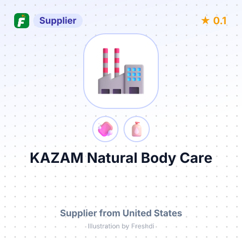 KAZAM Natural Body Care – summary card, no photo uploaded yet