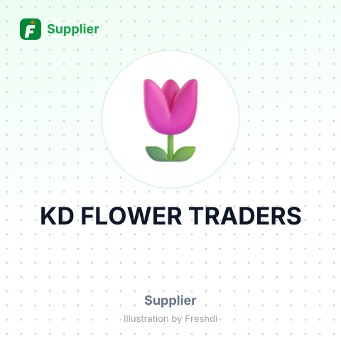 KD FLOWER TRADERS – summary card, no photo uploaded yet