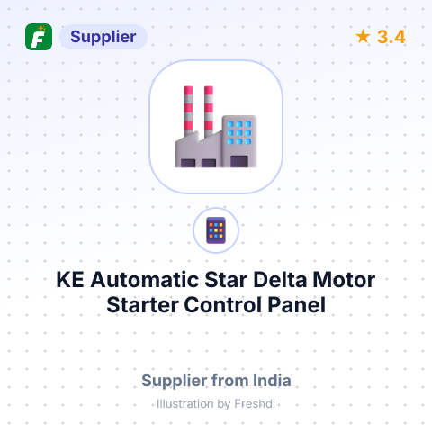 KE Automatic  Star Delta Motor Starter Control Panel – summary card, no photo uploaded yet
