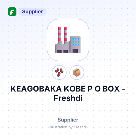 KEAGOBAKA KOBE P O BOX – summary card, no photo uploaded yet