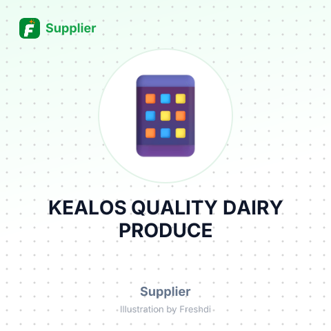 KEALOS QUALITY DAIRY PRODUCE – summary card, no photo uploaded yet