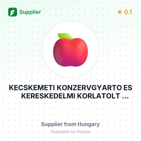 KECSKEMETI KONZERVGYARTO ES KERESKEDELMI KORLATOLT FELELOSSEGU TARSASAG – summary card, no photo uploaded yet