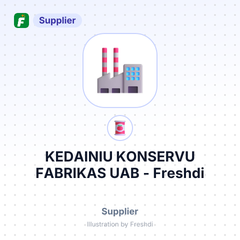 KEDAINIU KONSERVU FABRIKAS UAB – summary card, no photo uploaded yet