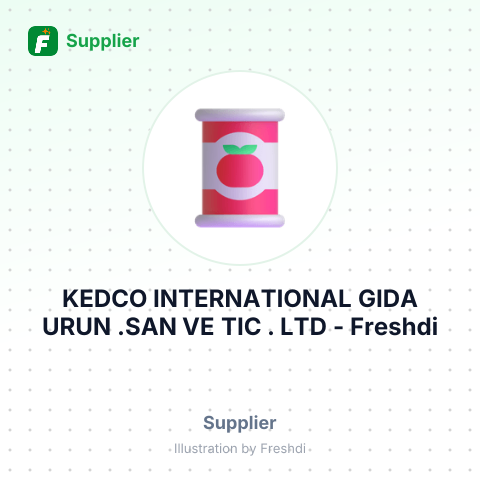 KEDCO INTERNATIONAL GIDA URUN .SAN VE TIC . LTD – summary card, no photo uploaded yet