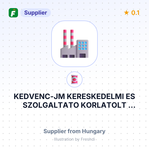 KEDVENC-JM KERESKEDELMI ES SZOLGALTATO KORLATOLT FELELOSSEGU TARSASAG – summary card, no photo uploaded yet