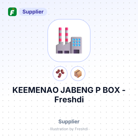 KEEMENAO JABENG P BOX – summary card, no photo uploaded yet