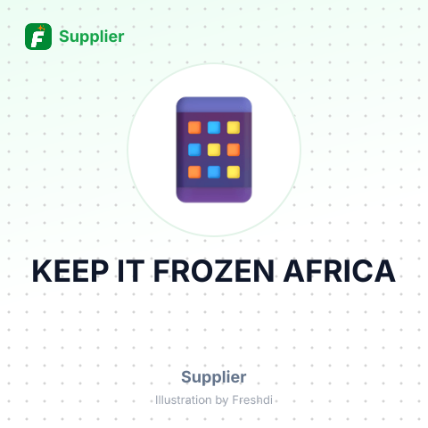 KEEP IT FROZEN AFRICA – summary card, no photo uploaded yet
