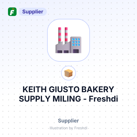 KEITH GIUSTO BAKERY SUPPLY MILING – summary card, no photo uploaded yet