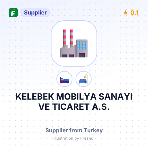 KELEBEK MOBILYA SANAYI VE TICARET A.S. – summary card, no photo uploaded yet
