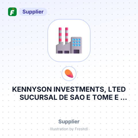 KENNYSON INVESTMENTS, LTED SUCURSAL DE SAO E TOME E PRINCIPE – summary card, no photo uploaded yet