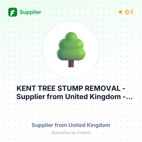 KENT TREE STUMP REMOVAL – summary card, no photo uploaded yet