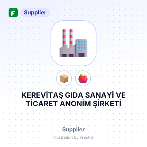 KEREVİTAŞ GIDA SANAYİ VE TİCARET ANONİM ŞİRKETİ – summary card, no photo uploaded yet