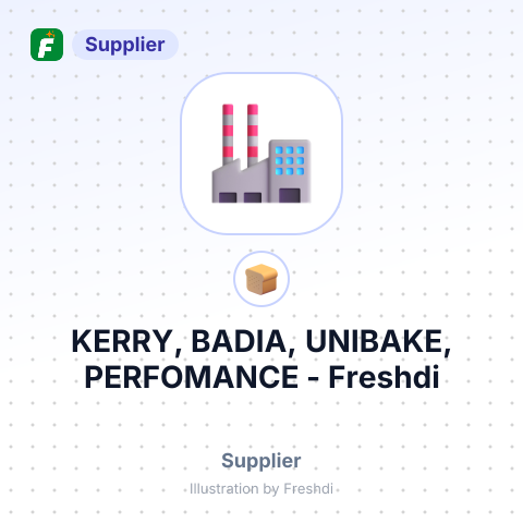 KERRY, BADIA, UNIBAKE, PERFOMANCE – summary card, no photo uploaded yet