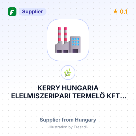 KERRY HUNGARIA ELELMISZERIPARI TERMELÖ KFT – summary card, no photo uploaded yet