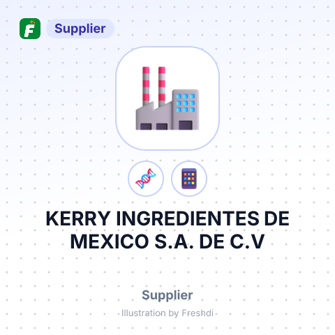 KERRY INGREDIENTES DE MEXICO S.A. DE C.V – summary card, no photo uploaded yet