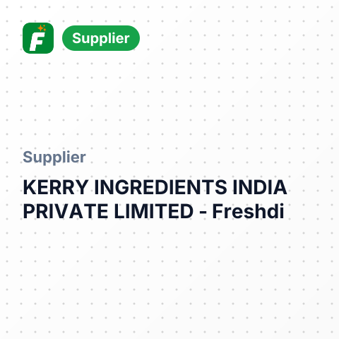 KERRY INGREDIENTS INDIA PRIVATE LIMITED – summary card, no photo uploaded yet