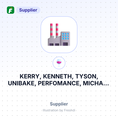 KERRY, KENNETH, TYSON, UNIBAKE, PERFOMANCE, MICHAEL FOODS – summary card, no photo uploaded yet
