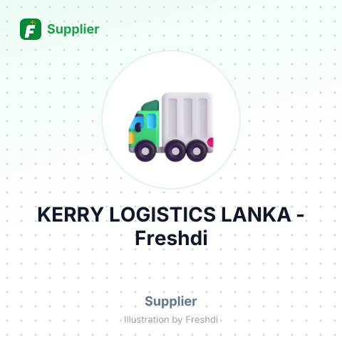 KERRY LOGISTICS LANKA – summary card, no photo uploaded yet