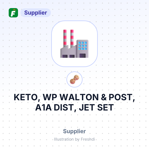 KETO, WP WALTON & POST, A1A DIST, JET SET – summary card, no photo uploaded yet