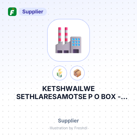 KETSHWAILWE SETHLARESAMOTSE P O BOX – summary card, no photo uploaded yet