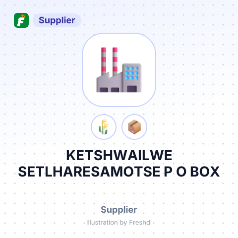 KETSHWAILWE SETLHARESAMOTSE P O BOX – summary card, no photo uploaded yet