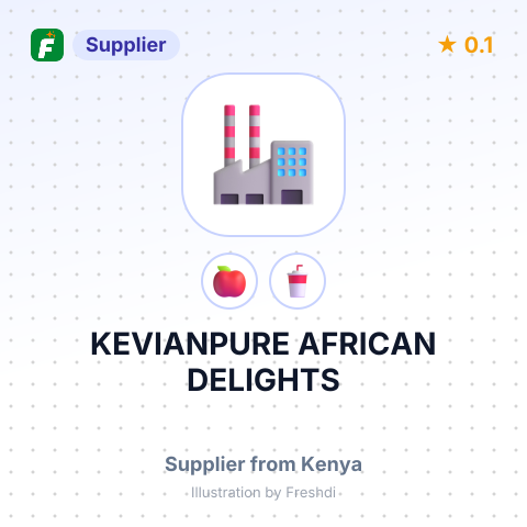 KEVIANPURE AFRICAN DELIGHTS – summary card, no photo uploaded yet
