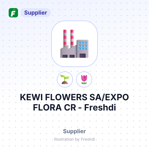 KEWI FLOWERS SA/EXPO FLORA CR – summary card, no photo uploaded yet